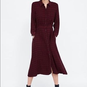 ZARA Plaid Dress